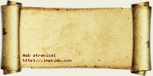 Kristina Aćimović vizit kartica